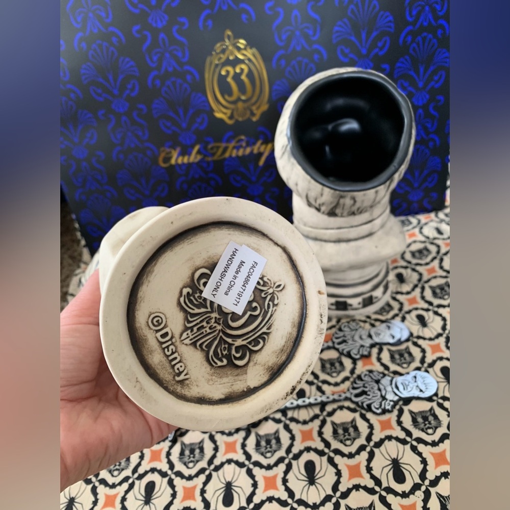 CLUB 33 HAUNTED MANSION 50th ANNIVERSARY BUST TIKI MUGS CUP SWIZZLES COASTERS - Picture 6 of 8